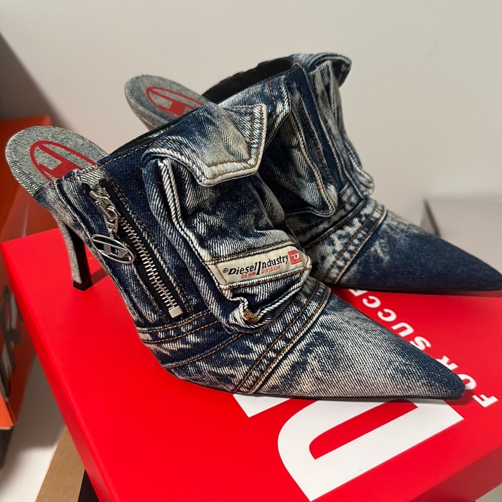 Diesel denim heels